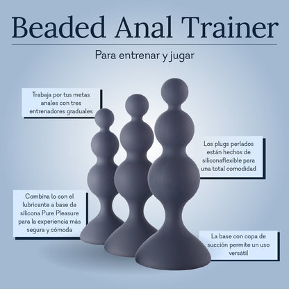 Beaded Anal Trainer Kit Infographic Spanish Pure Romance